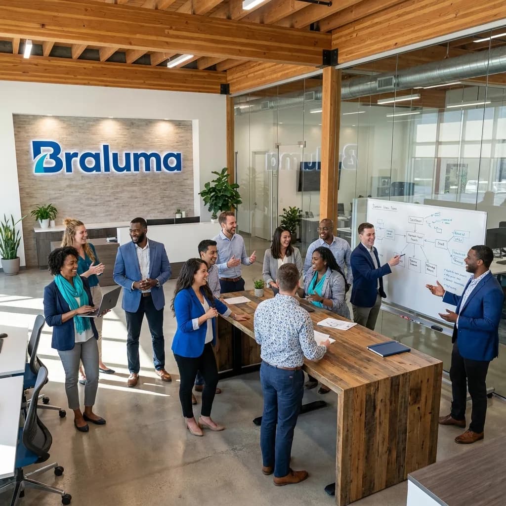 Sede da Braluma e estrutura de suporte